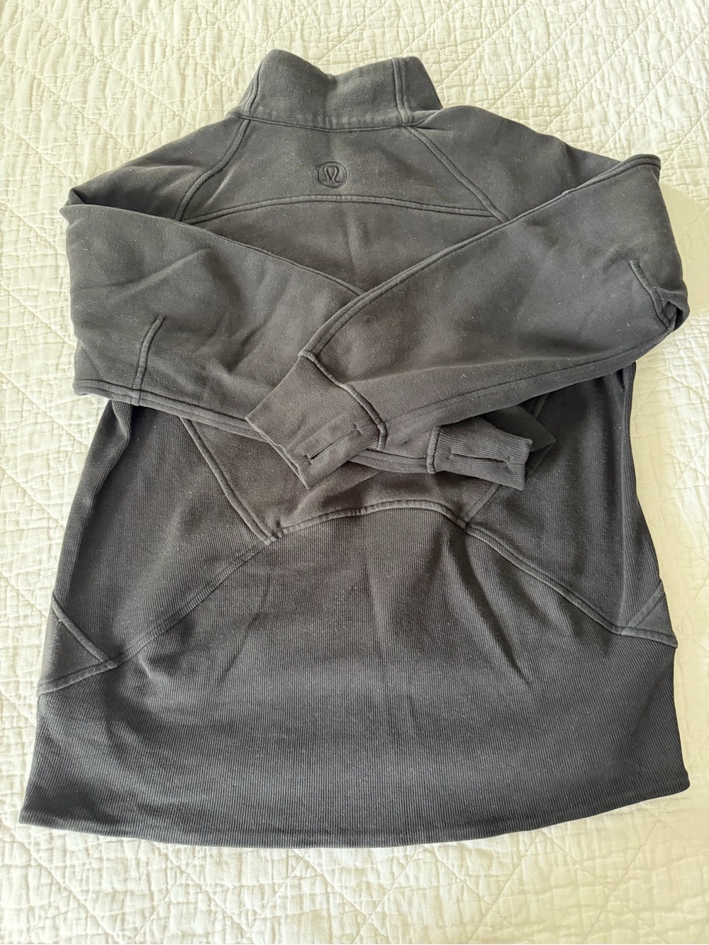 Lululemon Scuba oversized funnel-neck half zip wmn. sz. XS/S blk, good condition - Picture 9 of 13